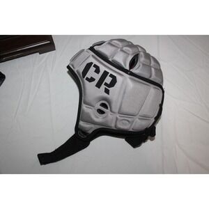 GAMEBREAKER CR Soft Shell Helmet Medium Silver Padded Headgear Rugby Flag